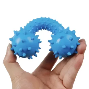 dog chew toy, rubber dog toy, dog squeaky toy, dumbbell dog toy